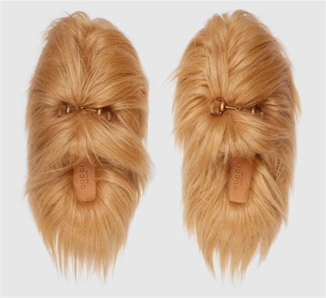 original gucci slippers price|gucci chewbacca slippers.